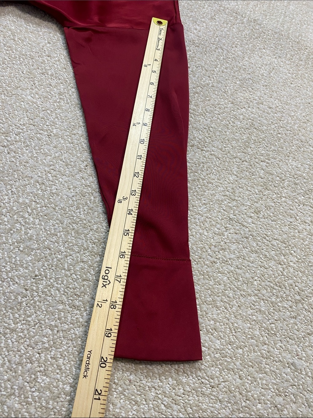 Vici Burgundy Satin Twist-Waist Midi Dress Size Xs - Picture 15 of 16